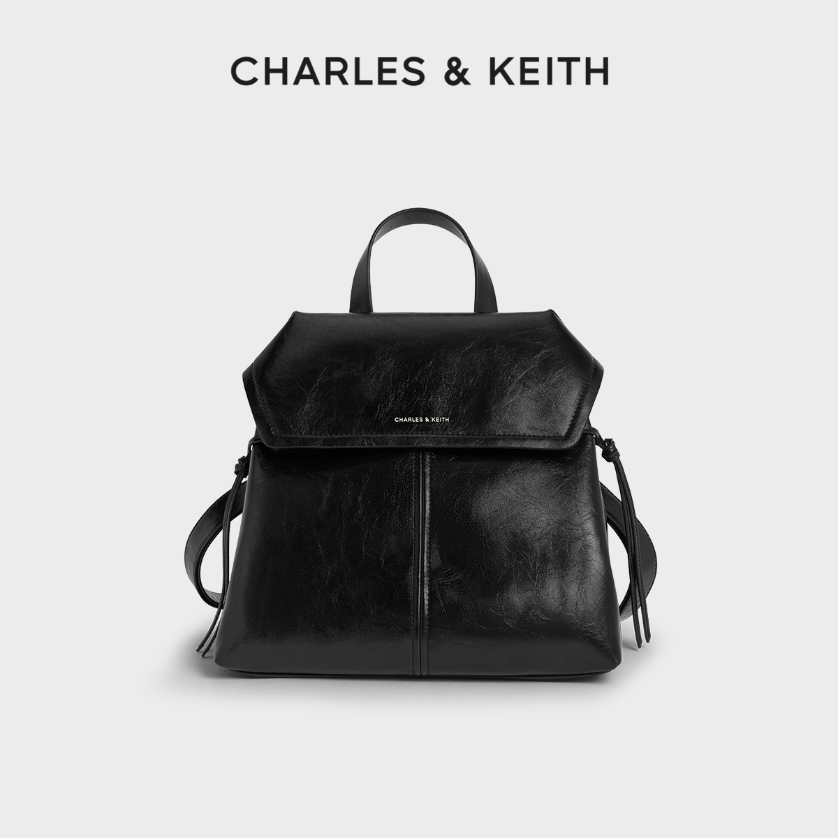 CHARLESKEITH大容量复古双肩背包