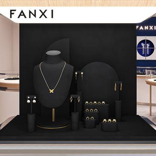 凡西FANXI轻奢感珠宝展示架戒指耳环项链首饰展示道具橱窗陈列架