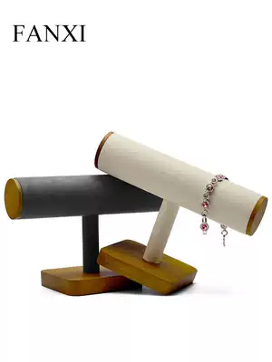 FANXI jewelry jewelry frame solid wood super fiber material necklace hand T frame jewelry display rack SM068