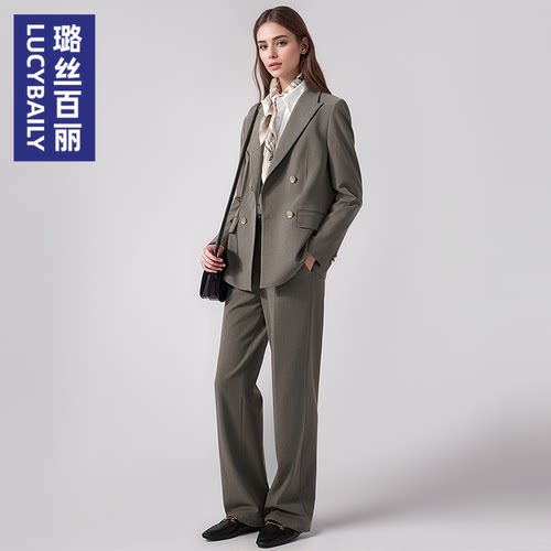 西装套装女职业气质通勤2026新款面试正装工作服西服两件套高级感