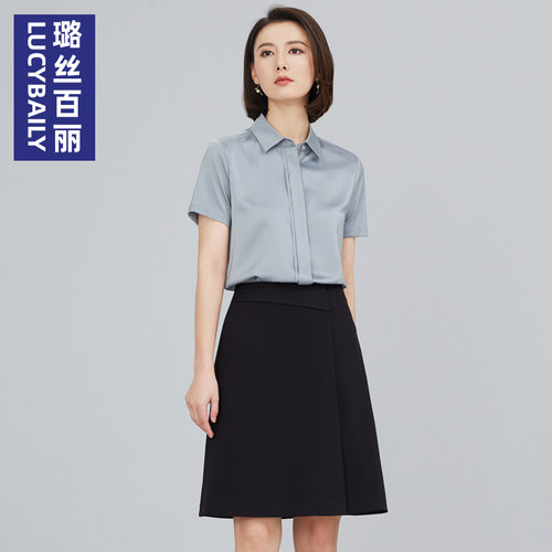 璐丝百丽薄款高端工作服职业套装