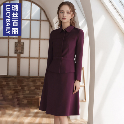 长袖套裙职业套装女春季新款气质
