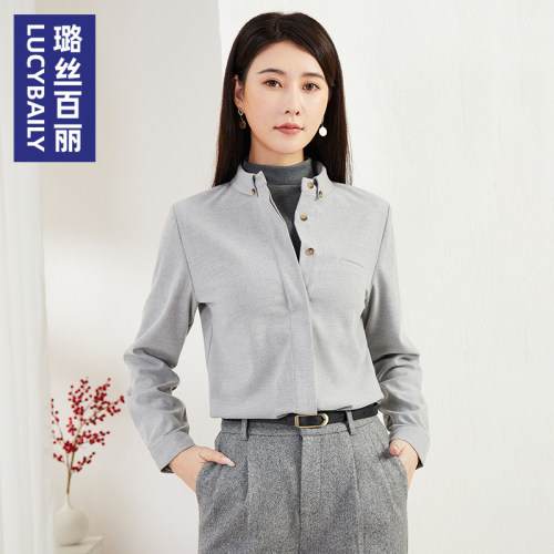 气质通勤高端衬衫女长袖