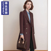 女OL长袖 2025新款 风衣时尚 上衣春秋通勤休闲保暖外套双排扣大衣