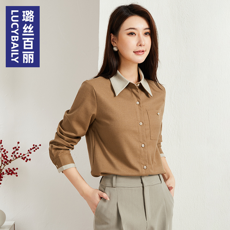 高级感气质通勤衬衫女