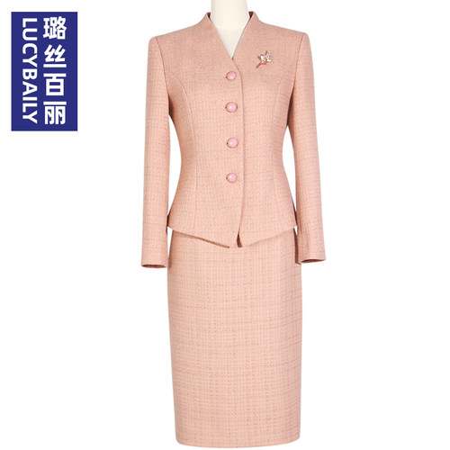 套装气质高端工作服职业套裙女