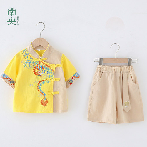 国风男童汉服夏季2026新款中式