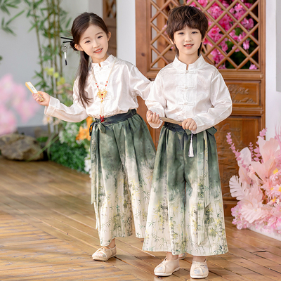 日常可穿儿童汉服套装春秋小男孩