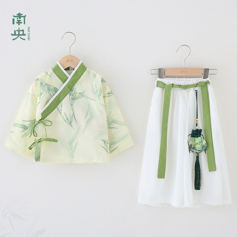 儿童汉服男童春夏季薄款套装中国风童装小童中式古装中秋节演出服