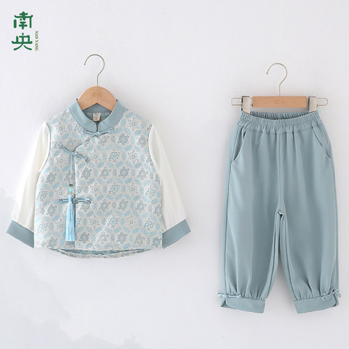 日常可穿改良汉服男童新中式套装