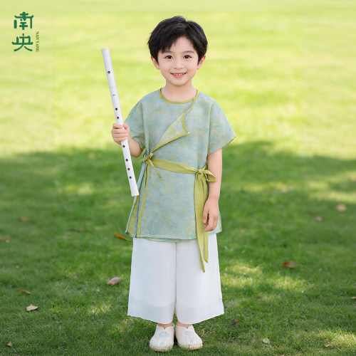 儿童唐制汉服男童唐装圆领袍夏季