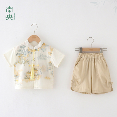 汉服男童夏季套装儿童新中式民族