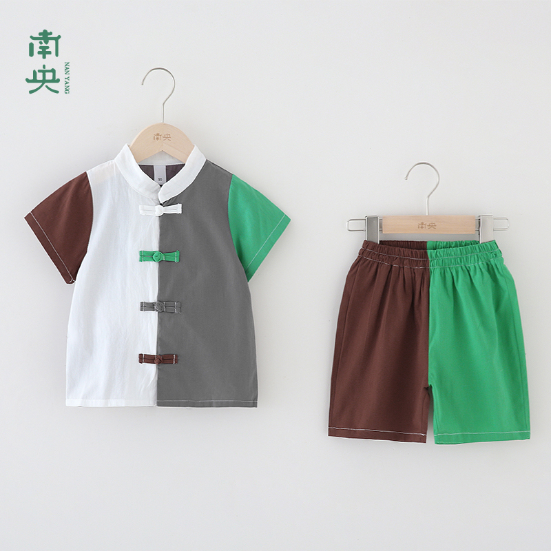 小男孩高端汉服夏季薄款儿童古装中国风唐装男童古风宝宝棉麻套装
