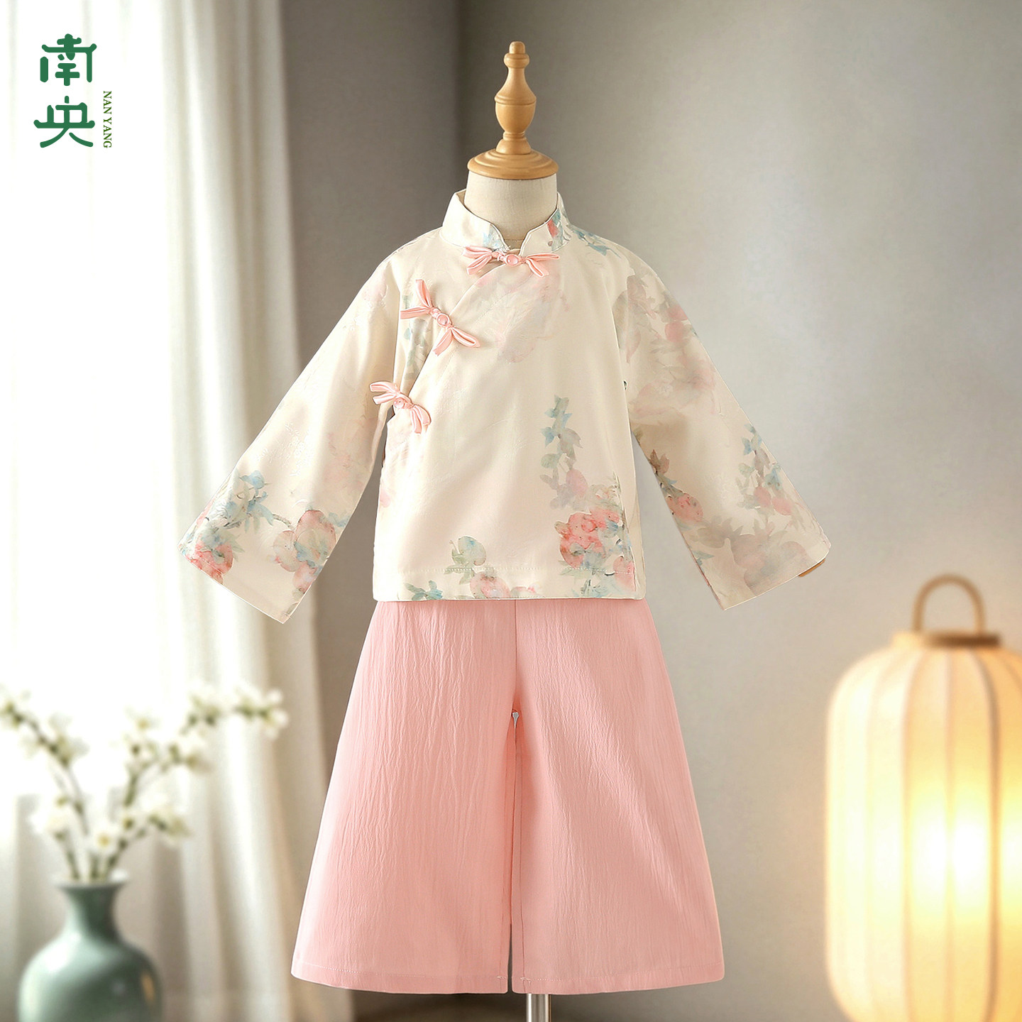 日常可穿汉服女童新中式套装儿童图片