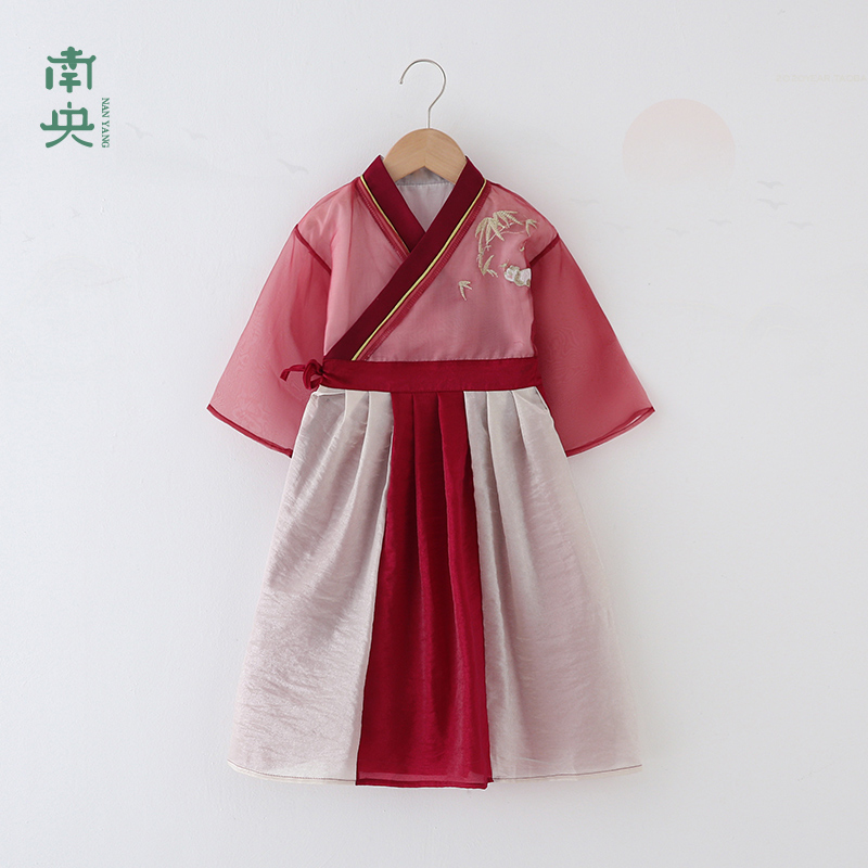 古风儿童汉服男童古装飞鱼服