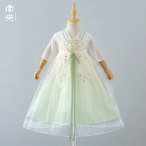仙气飘飘国风汉服女童襦裙夏季
