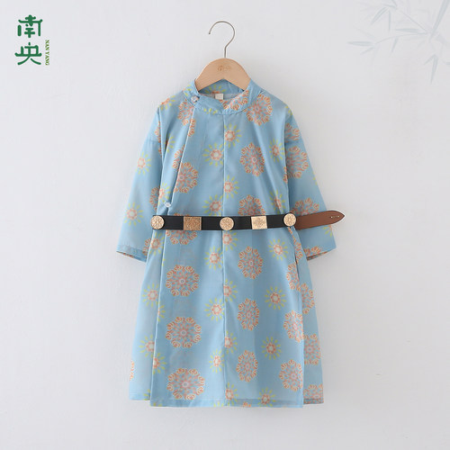 汉服男童春夏季儿童唐制圆领长袍
