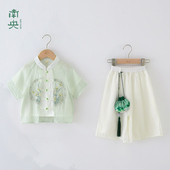 儿童国风套装 夏季 宝宝演出服 男孩唐装 日常可穿古风汉服男童新中式