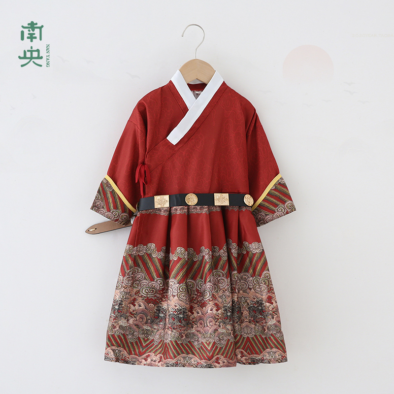 汉服男童中国风童装明制飞鱼服秋