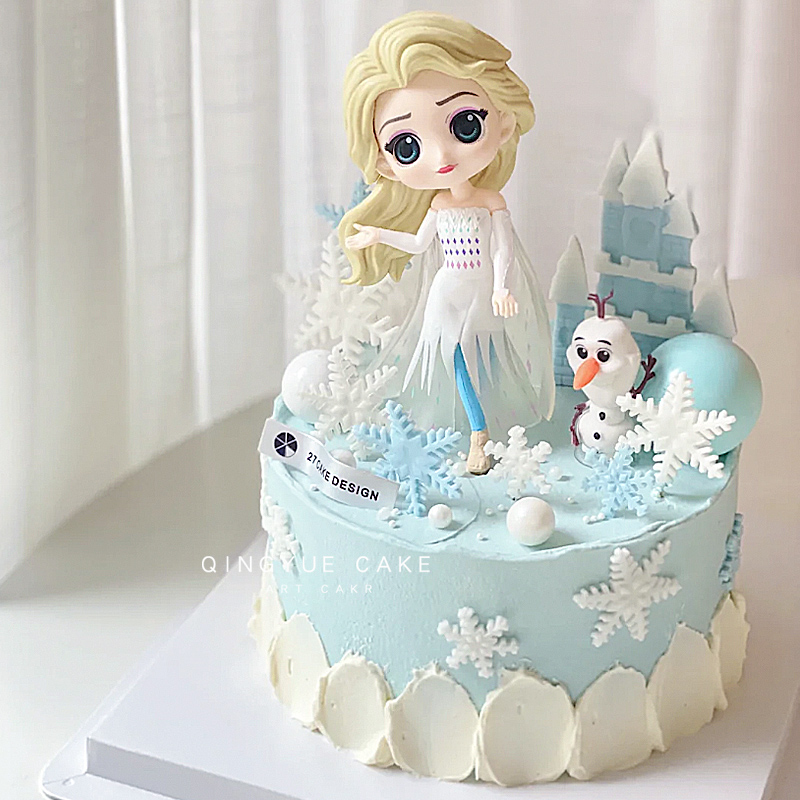 女孩烘焙蛋糕装饰摆件