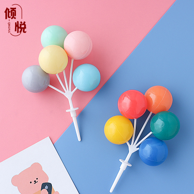 复古塑料气球贴纸甜品台蛋糕装饰