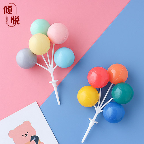 复古塑料气球贴纸甜品台蛋糕装饰