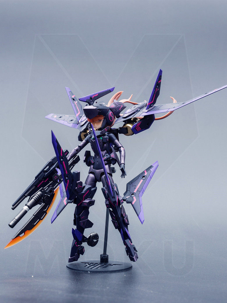 寿屋 kp475 机娘 女神装置 机娘 猛禽 白枭 代工服务涂装成品改色