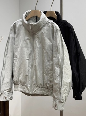 90白鸭绒可收纳连帽羽绒服冬季新款户外立领加厚宽松保暖羽绒外套