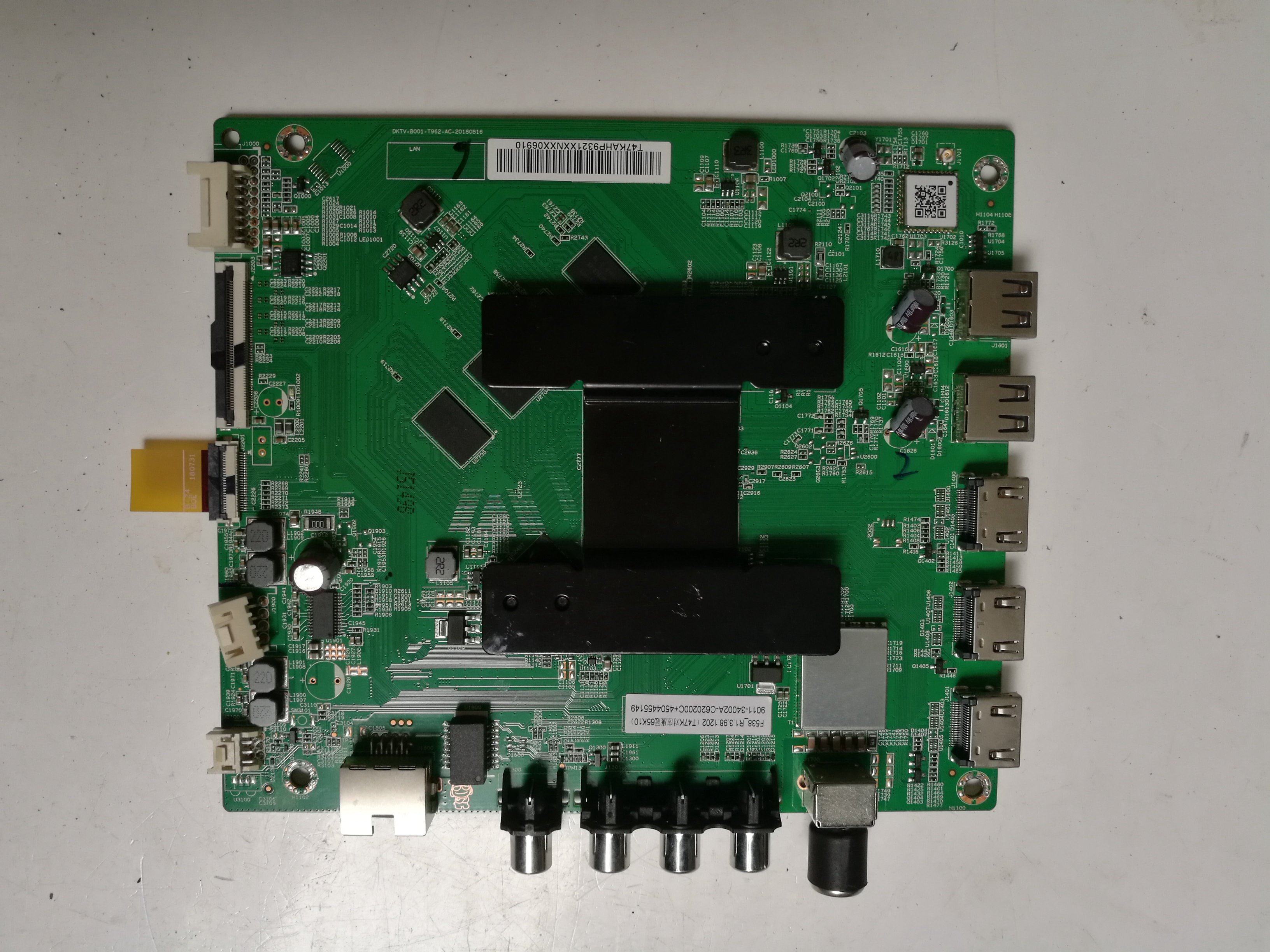 小米l58m5-4a l65m5-4c/4x/ea/5a主板dktv-b001-t962-ac-20180816