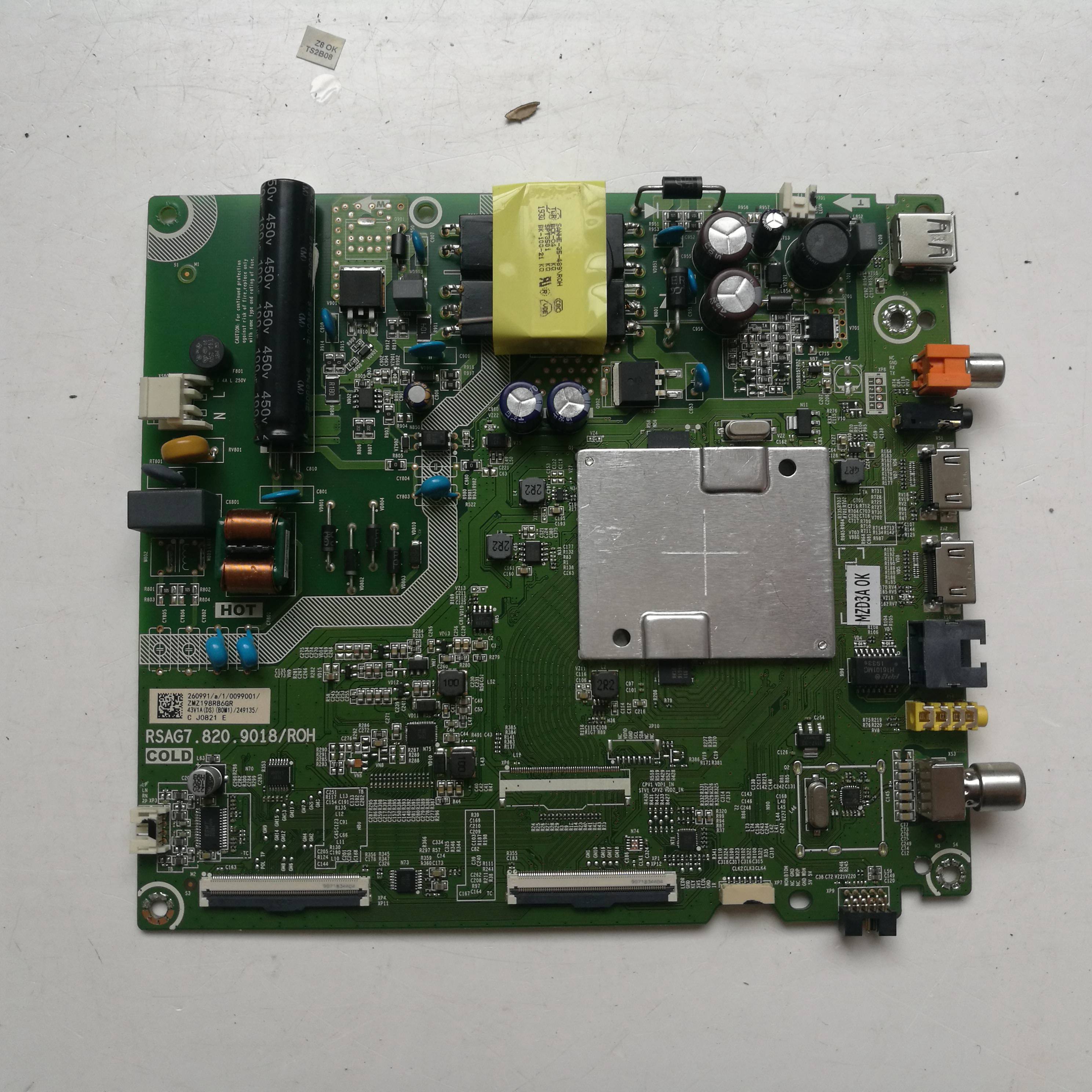 海信HZ4043E主板RSAG7.820.9018