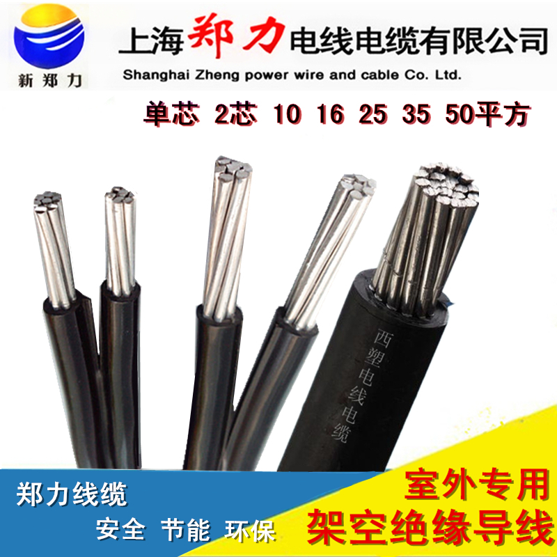 國標鋁芯進戶線 單芯2芯10/16/25/35/50平方架空絕緣防老化鋁電線