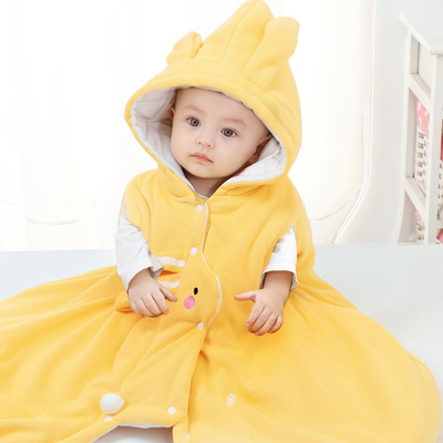 婴儿外出挡风斗篷小月龄披风男宝女出门防风神器小月龄早秋外套冬