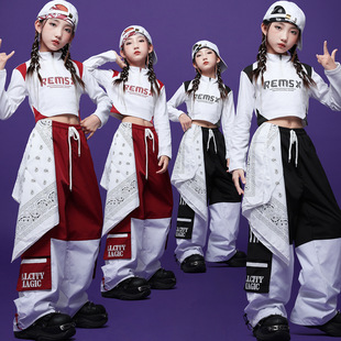 爵士舞穿搭一整套女童冬装服装女孩时髦走秀潮女生jazz女团演出服