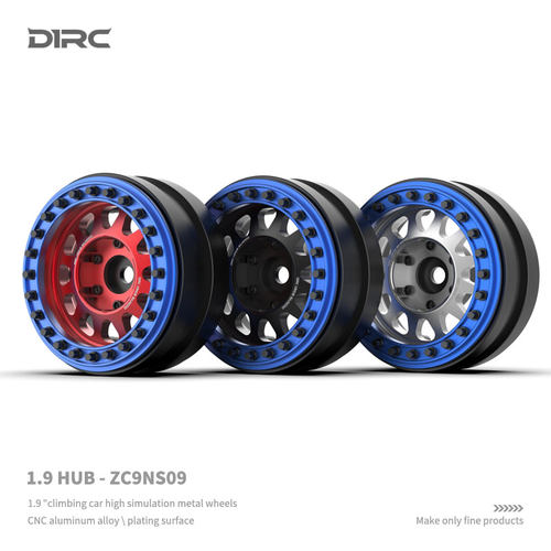 baja1000 1.9寸金属攀爬车真轮毂 TRX4 scx10三代 ZC9NS09