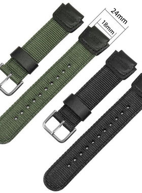 18mm尼龙表带代用西欧AE-1000W AE1100W AE1200 W-800H W-735H