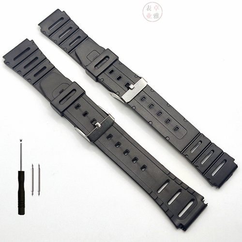 代用卡西欧CA-53W, CA-61W, FT-100W, W-520U, W-720 DW-270表带