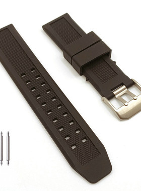 23mm鲁美诺斯代用硅胶手表带LUMINOX橡胶3050 3080 3180 6400