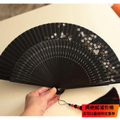 8折日式 日用携带扇樱花 和风6寸折扇女扇走秀旗袍扇舞蹈扇夏季