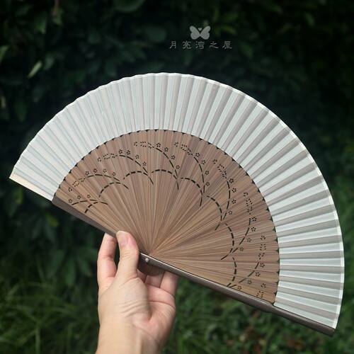 复古竹扇女扇夏季日用6寸折扇