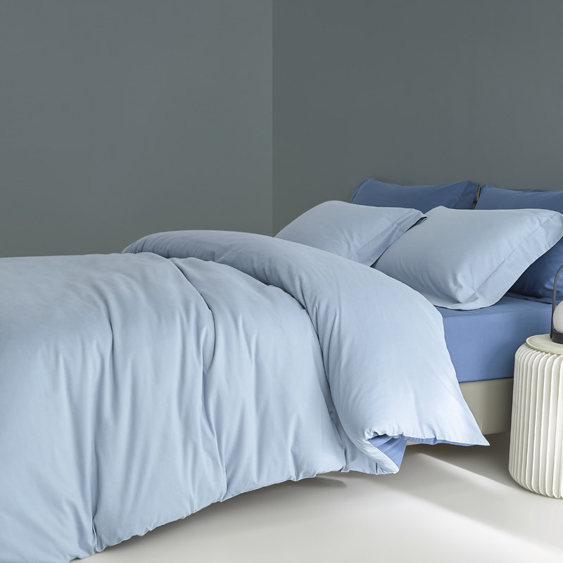 100支纯棉单件被套加厚保暖冬季磨毛纯色家用单人双人全棉被罩