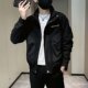 潮牌刺绣立领夹克男式 春秋休闲百搭黑色美式 飞行服外套潮流上衣