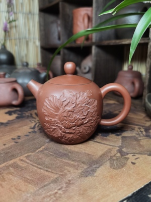 广西钦州兴陶茶壶150cc原矿陶土全手工制作手工雕刻茶壶茶具包邮