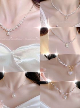 慕斯里珍珠项链女夏季新款
