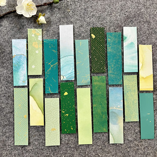 空白手写书法小纸条彩色绿色宣纸手机壳相框摆台小纸个性书法diy