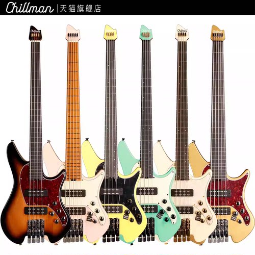 预售 Chillman无头电贝斯4弦5弦ERA MINI 便携BASS主被动电路切换
