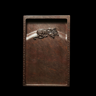 国家非物质文化遗产 肇庆端砚《貔貅》8寸宋坑砚台 正宗老坑天然