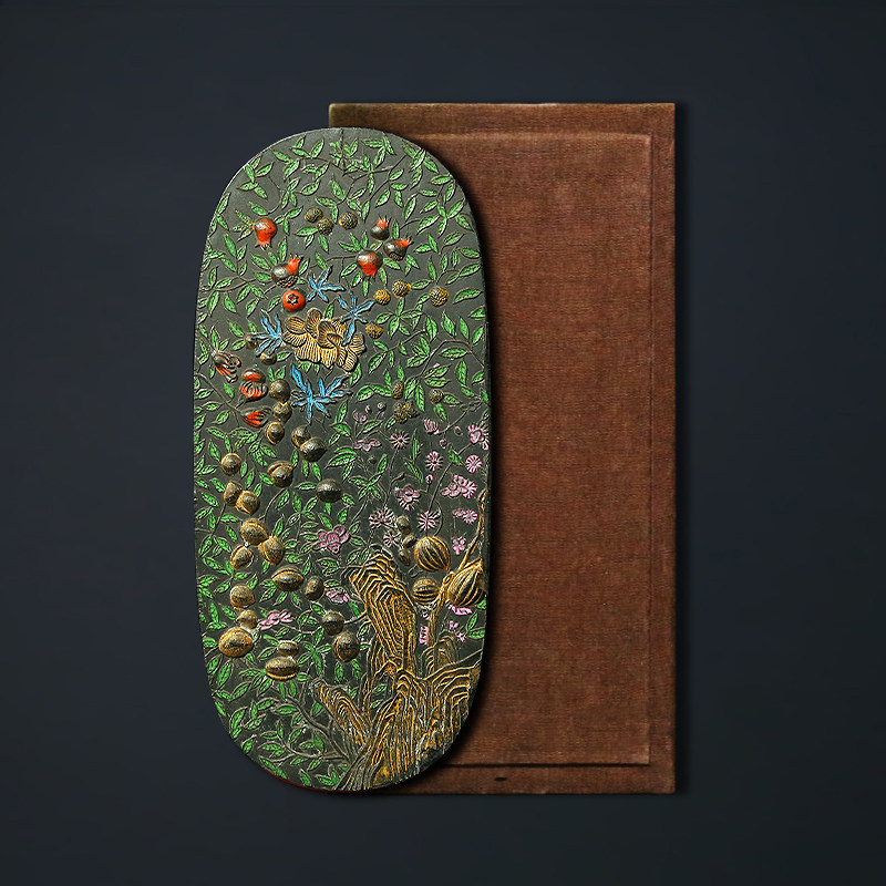 国家非遗 1986年制 清代乾隆年老墨版《春华秋实》限量款收藏徽