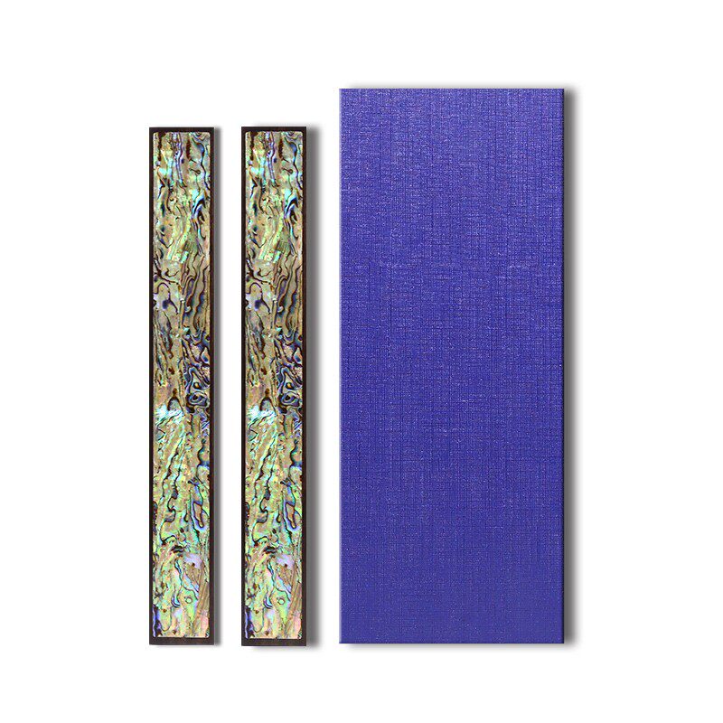 푸 비싱 국가 무형 문화 유산 상감 나전 자 예술 작품 고급 칠기 단단한 나무 서예 창의 흑단 문진 공부방 사보 문화 창의 중국 스타일 선물 고급 계층 장식품