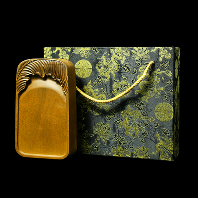 赋比兴 国家非遗 歙砚《芭蕉》老坑砚台 纯手工黄鱼籽砚台 精品天