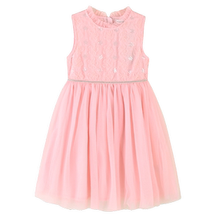 铅笔俱乐部童装2025年春秋女童连衣裙中大童蕾丝背心裙儿童公主裙